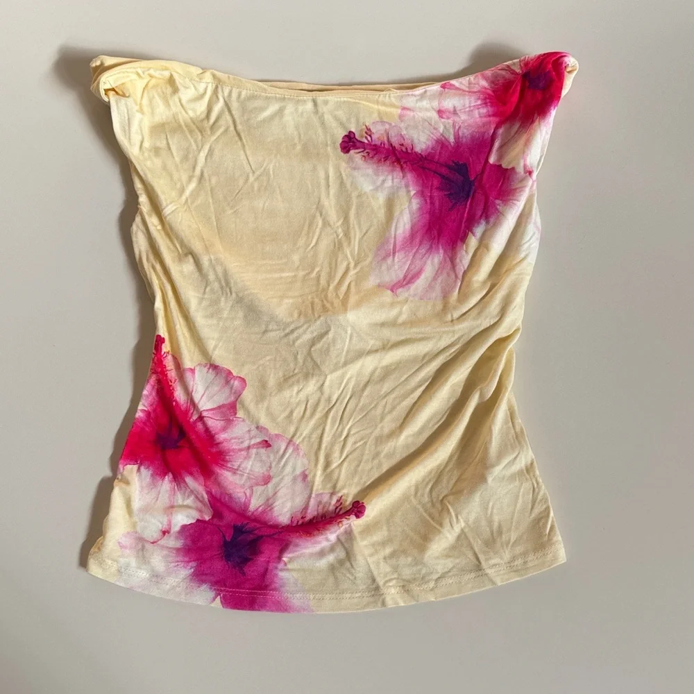 Wild Fable Yellow and Pink Floral Camisole - Picture 2 of 5